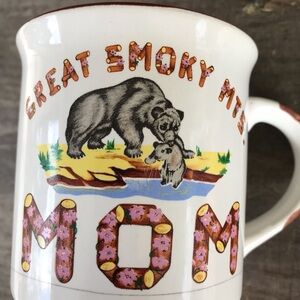 Vintage 80’s Great Smoky Mtns MOM mug, Tennessee souvenir